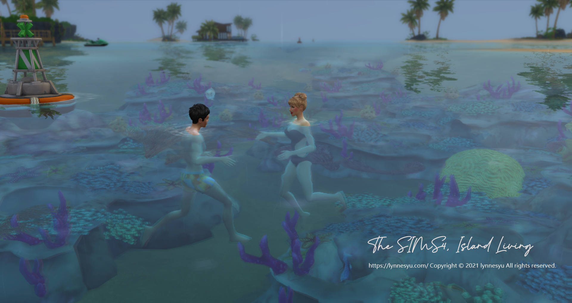sims4模擬市民島嶼生活 淺水區戲水/潛水