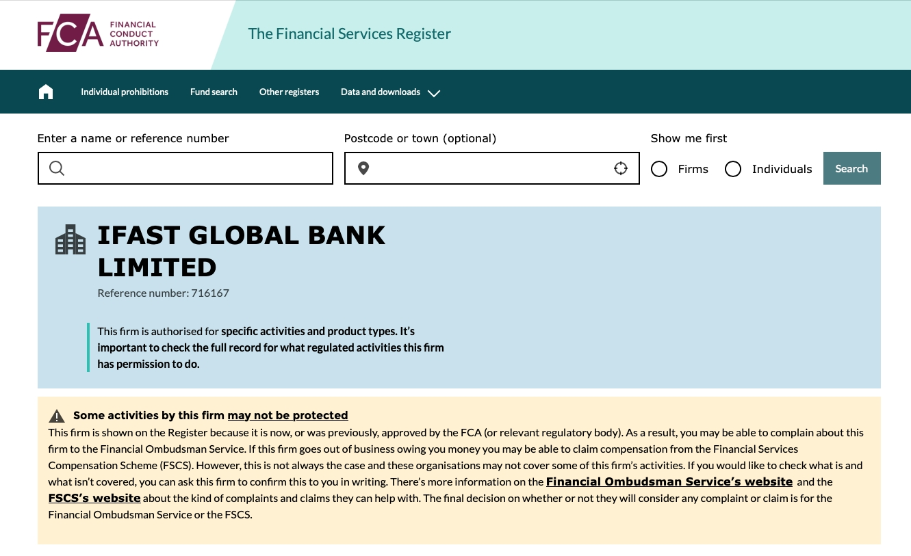 海外銀行推薦｜iFAST Global Bank英國銀行開戶實測，留學、離境戶口首選，快速辦理高利率外幣跨境銀行吧！